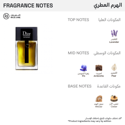 عطر اوم انتنس من ديور للرجال - أو دو بارفيوم